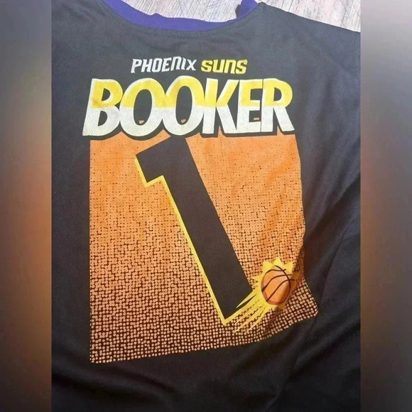 NBA Phoenix Suns Devin Booker #1 Black purple - Picture 5 of 7
